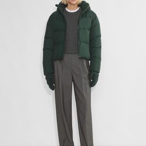 Aritzia Green The Super Puffer Jacket